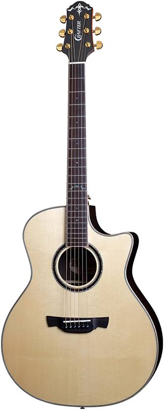 CRAFTER LX G-3000c - акустическая гитара, верхняя дека Solid ель, корпус Solid палисандр