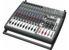 Behringer PMP4000- микшер-усилит,2x300 Втна8 Ом (2x600 Вт на 4 Ом), 1200 мост 8 Ом, 8 моно/4 стерео