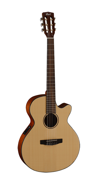CORT CEC3-NS Classic Series Классическая гитара со звукоснимателем, с вырезом, цвет натуральный