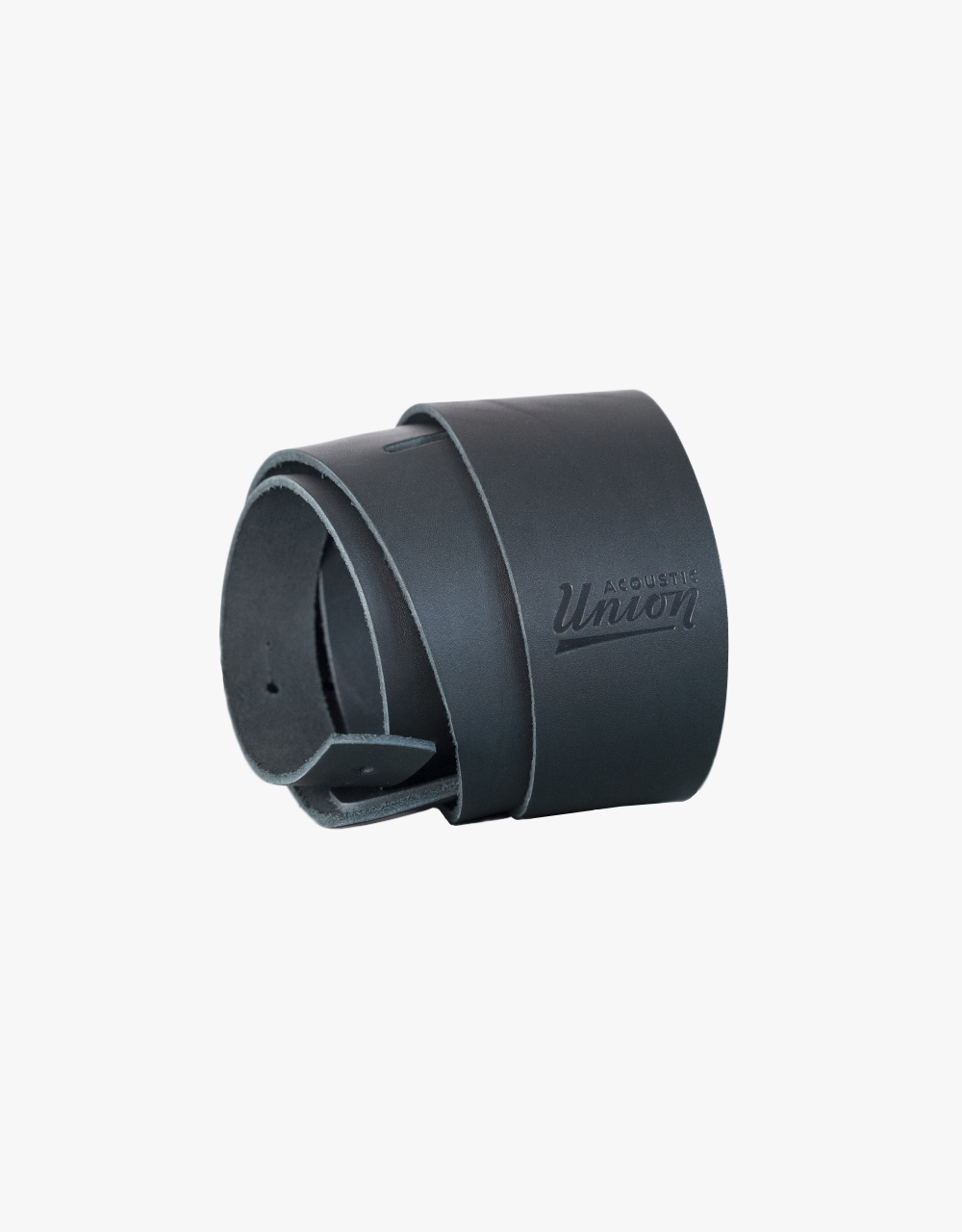 Acoustic Union Leather Classic 75 Ремень для гитары, Black