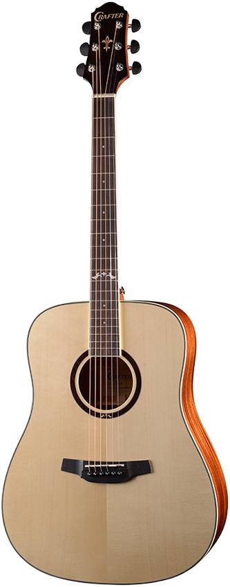 CRAFTER HD-600 - акустическая гитара, верхняя дека Solid ель, корпус кр. дерево, цвет натуральный