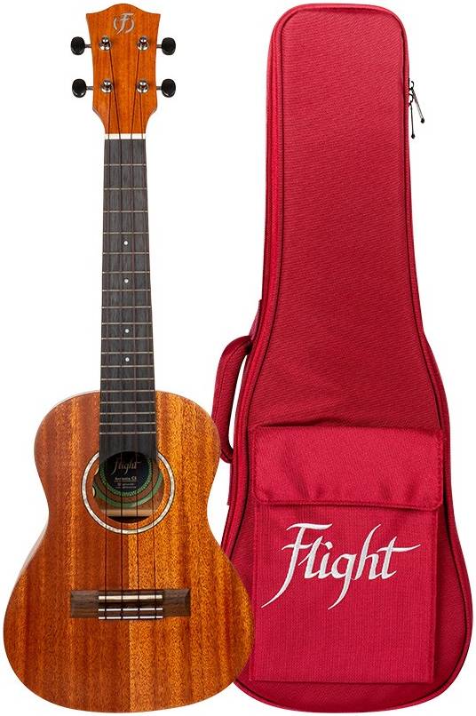 FLIGHT ANTONIA CE - укулеле со звукоснимателем, концерт, SOLID TOP махагони, натуральная, чехол в ко