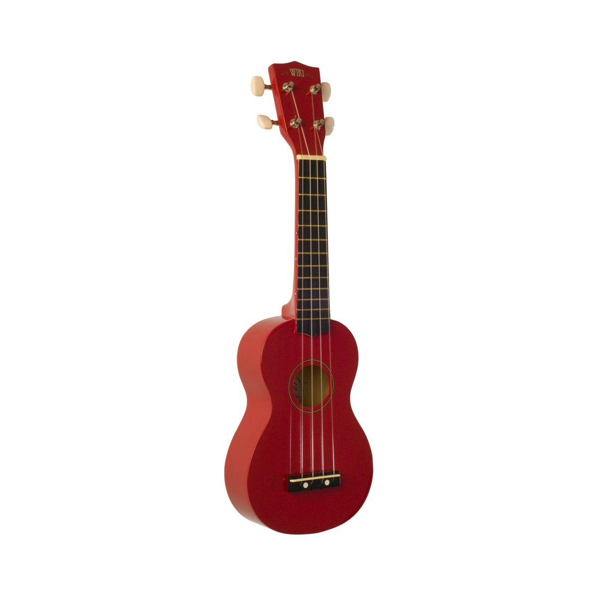 WIKI UK10G RD -  гитара укулеле сопрано, клен, цвет - красный глянец,чехол в комплекте