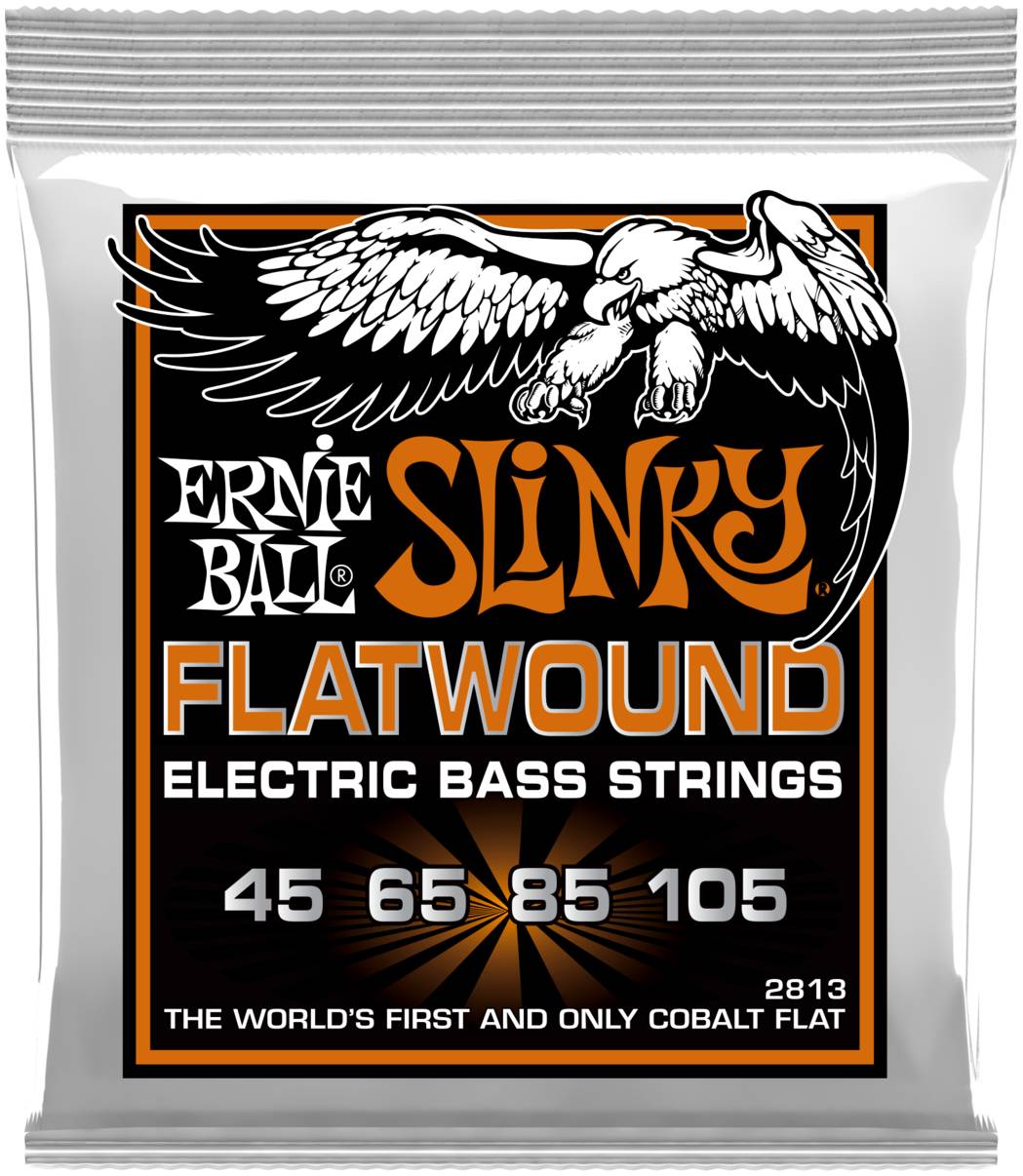 ERNIE BALL 2813 - струны для бас-гитары Hybrid Slinky Flatwound Bass (45-65-85-105)