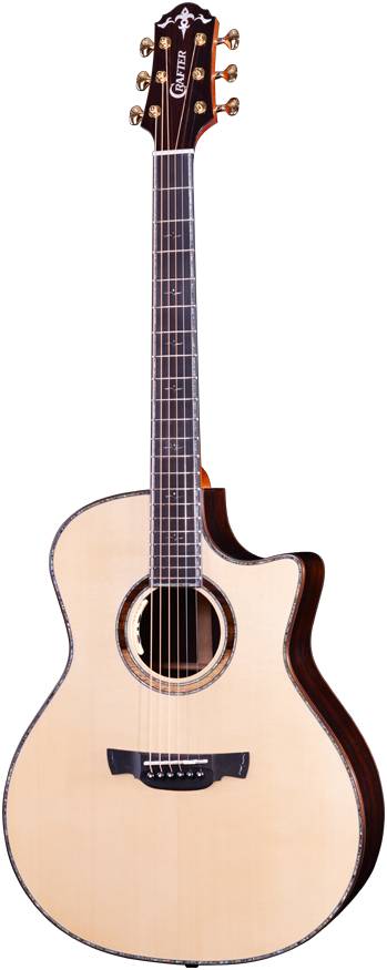 CRAFTER LX G-7000c - акустическая гитара, верхняя дека Solid ель, корпус Solid палисандр