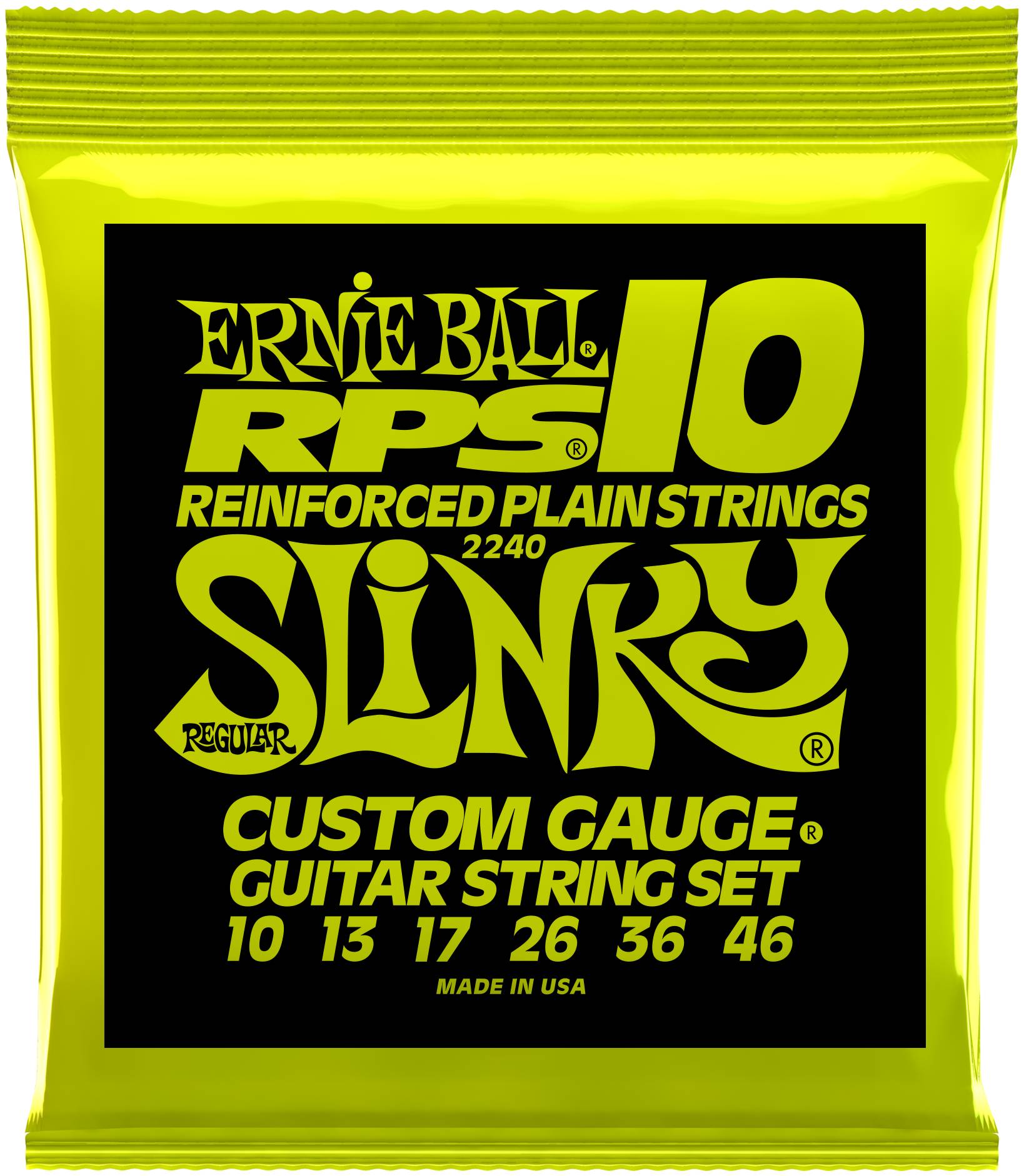 ERNIE BALL 2240 - струны для эл.гитары RPS10 Regular Slinky (10-13-17-26-36-46)