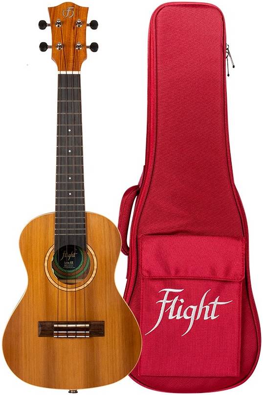 FLIGHT LEIA CE - укулеле со звукоснимателем, концерт, SOLID TOP кедр,акация, натуральная, чехол в ко