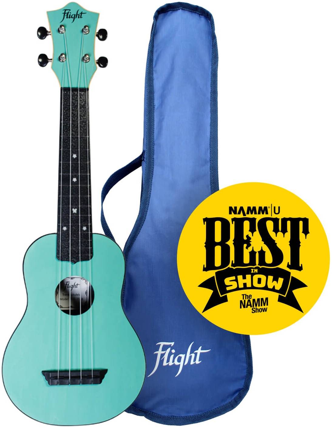 FLIGHT TUS 35 LB - укулеле Travel, сопрано, голубая, пластик