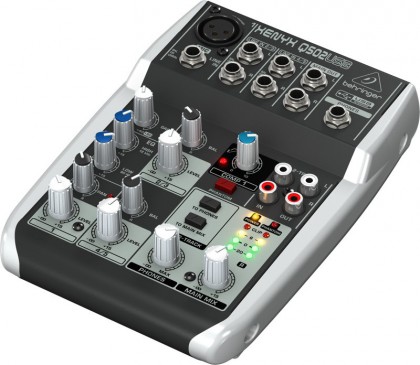 Behringer Q502USB - 5 каналов, встр. USB, 2-х полосный эквалайзер, компрессор