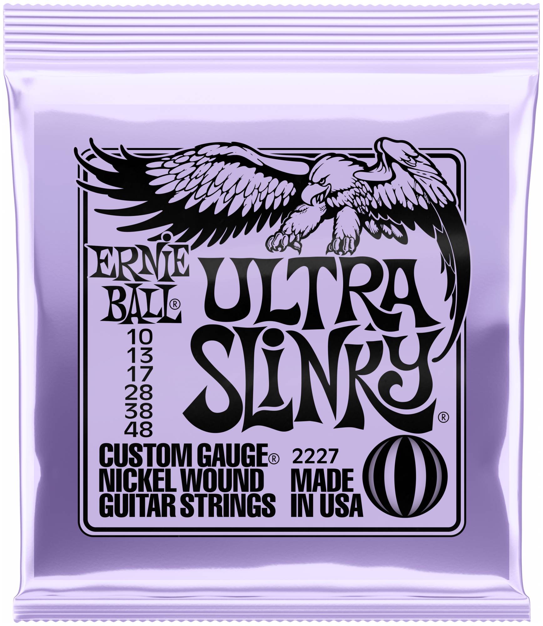 ERNIE BALL 2227 - струны для эл.гитары Nickel Wound Ultra Slinky (10-13-17-28-38-48)