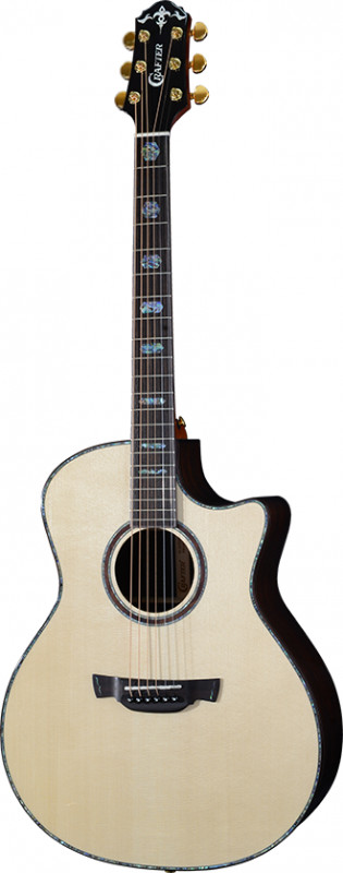 CRAFTER SRP G-36ce - электроакустическая гитара, верхняя дека Solid ель, корпус Solid палисандр