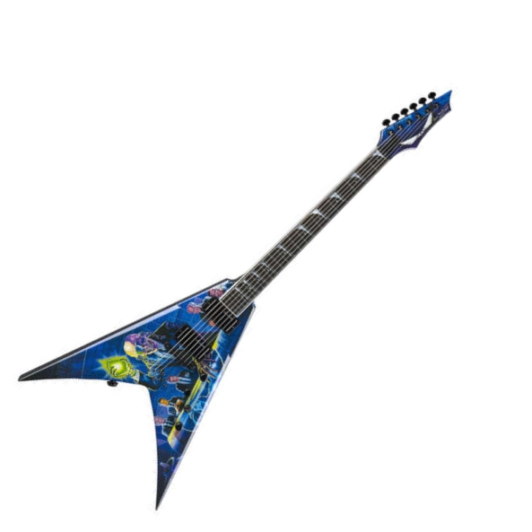 Dean VMNT RIP - электрогитара типа "стрела",24 лада,25 1/2,HH,2V+1T,графика rip, с кейсом