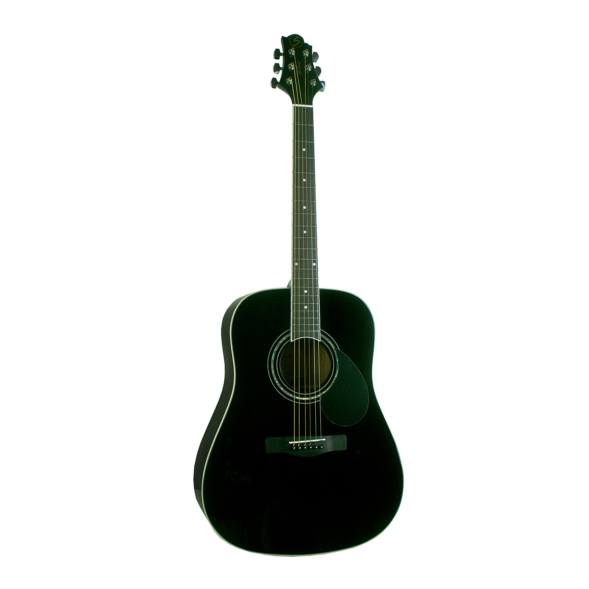 GregBennett GD101S/BK - Акуст. гитара, dreadnought, Ель, анкер, ключ.(Индонезия)