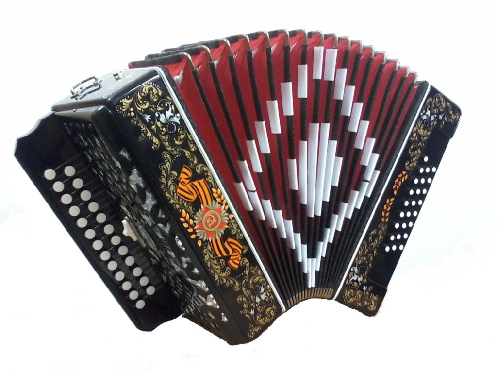 S32XL-A-POBEDA Гармонь "Шуйская" 25х25-III-2, расцветка «Победа», Шуйская гармонь