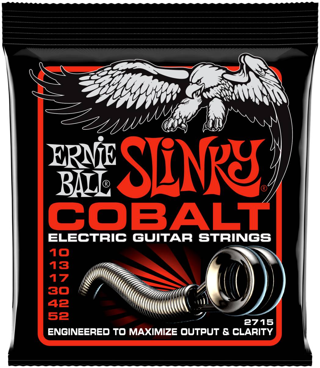 ERNIE BALL 2715 - струны для эл.гитары Cobalt Skinny Top Heavy Bottom Slinky (10-13-17-30-42-52)