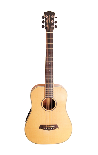 Parkwood PW-410E-Mini-NS Электро-акустическая гитара, с чехлом, матовая, Parkwood