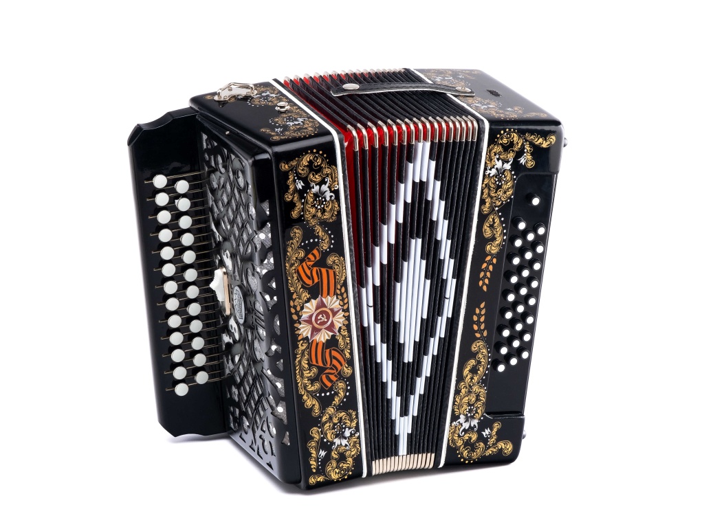 SZ32/1XL-A Гармонь "Победа" 25х25-III c регистром, Шуйская гармонь