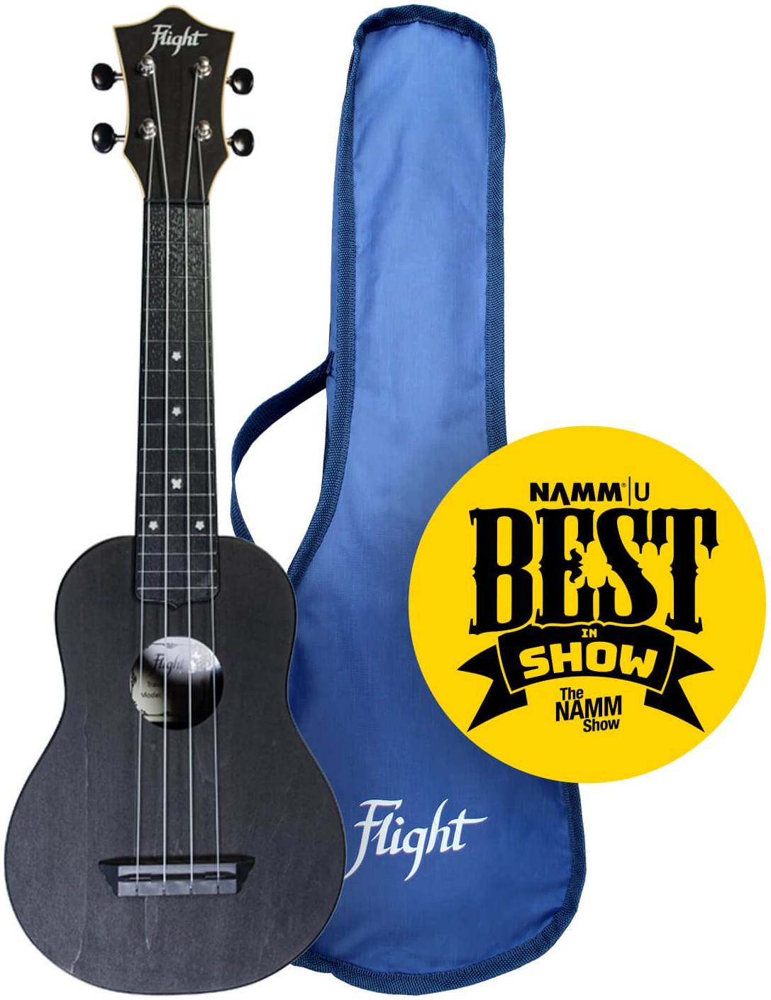 FLIGHT TUS 35 BK - укулеле Travel, сопрано, черная, пластик