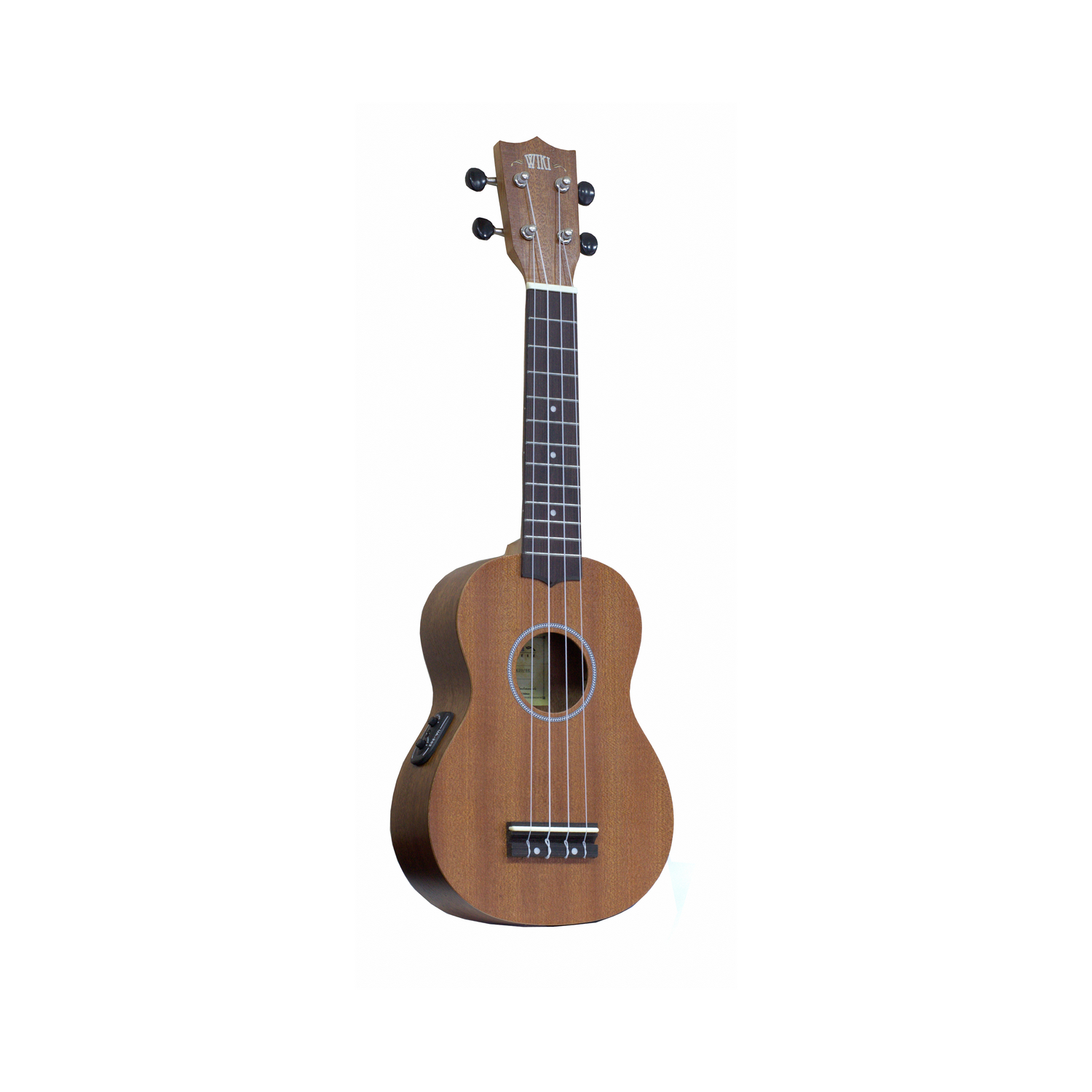WIKI UK20SE - гитара укулеле сопрано с подключением, красное дерево,цвет натуральный,