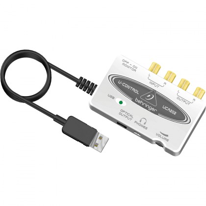 Behringer UCA202 -USB-аудиоинтерфейс, 16 бит/48 кГц, 2входа, 2 выхода, SPDIF
