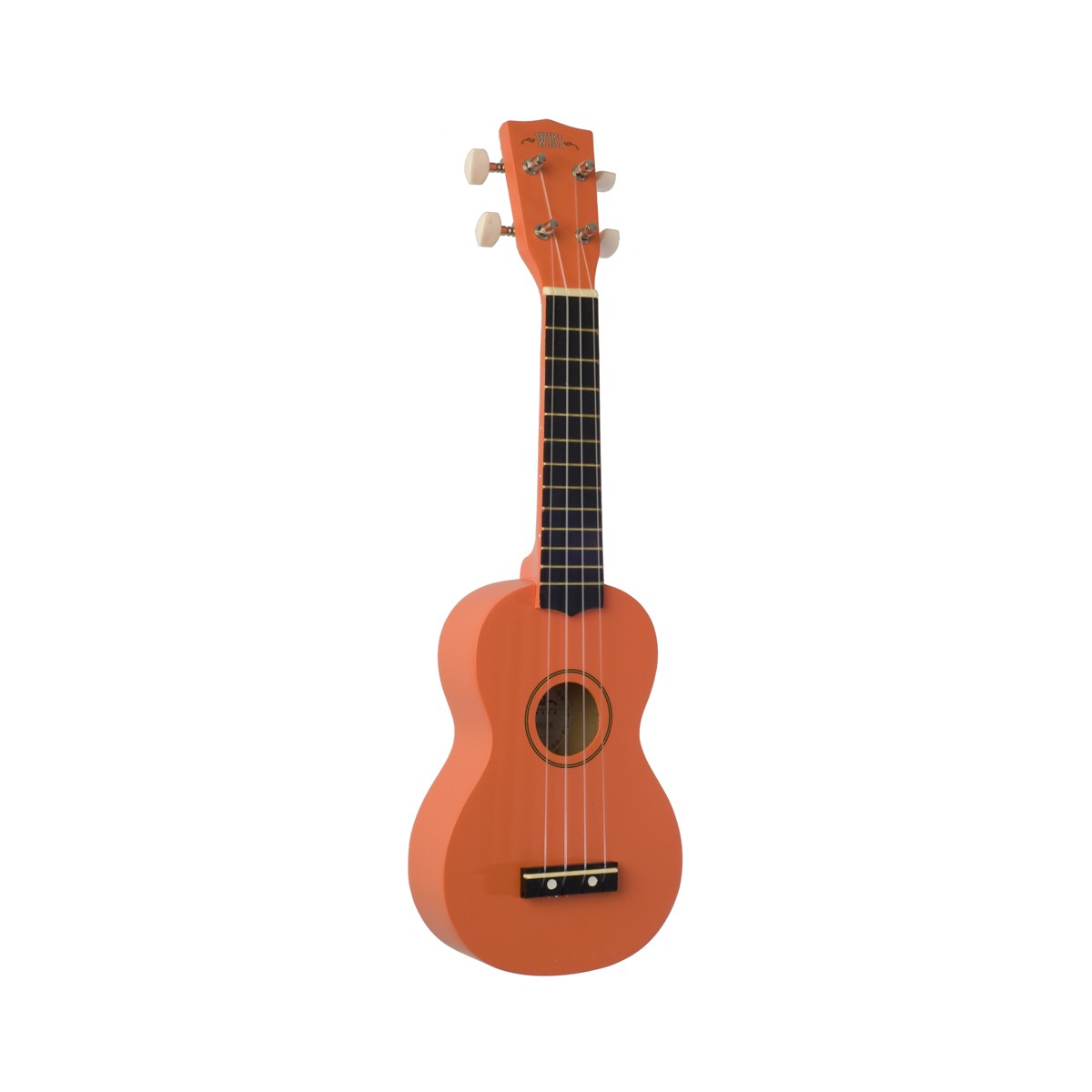 WIKI UK10S OR -  гитара укулеле сопрано, клен, цвет оранжевый матовый, чехол в комплекте
