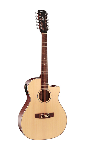 Cort GA-MEDX-12-OP Grand Regal Series Электро-акустическая гитара 12-струнная, с вырезом, Cort