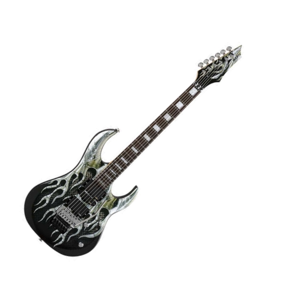 Dean MAB1 - электрогитара, тип «Ibanez»,24 лада,25 1/2,HSH,1V+1T,FR,графика armor flame, с кейсом