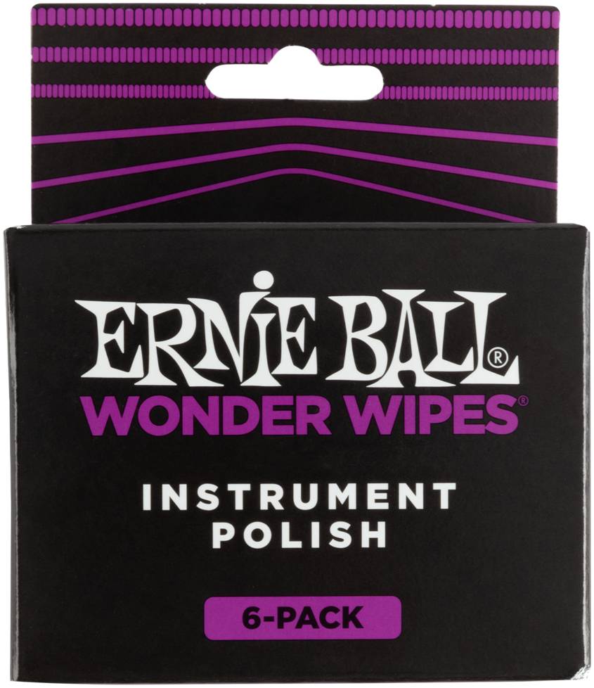 ERNIE BALL 4278 - полироль для гитары (салфетки), упаковка 6шт.