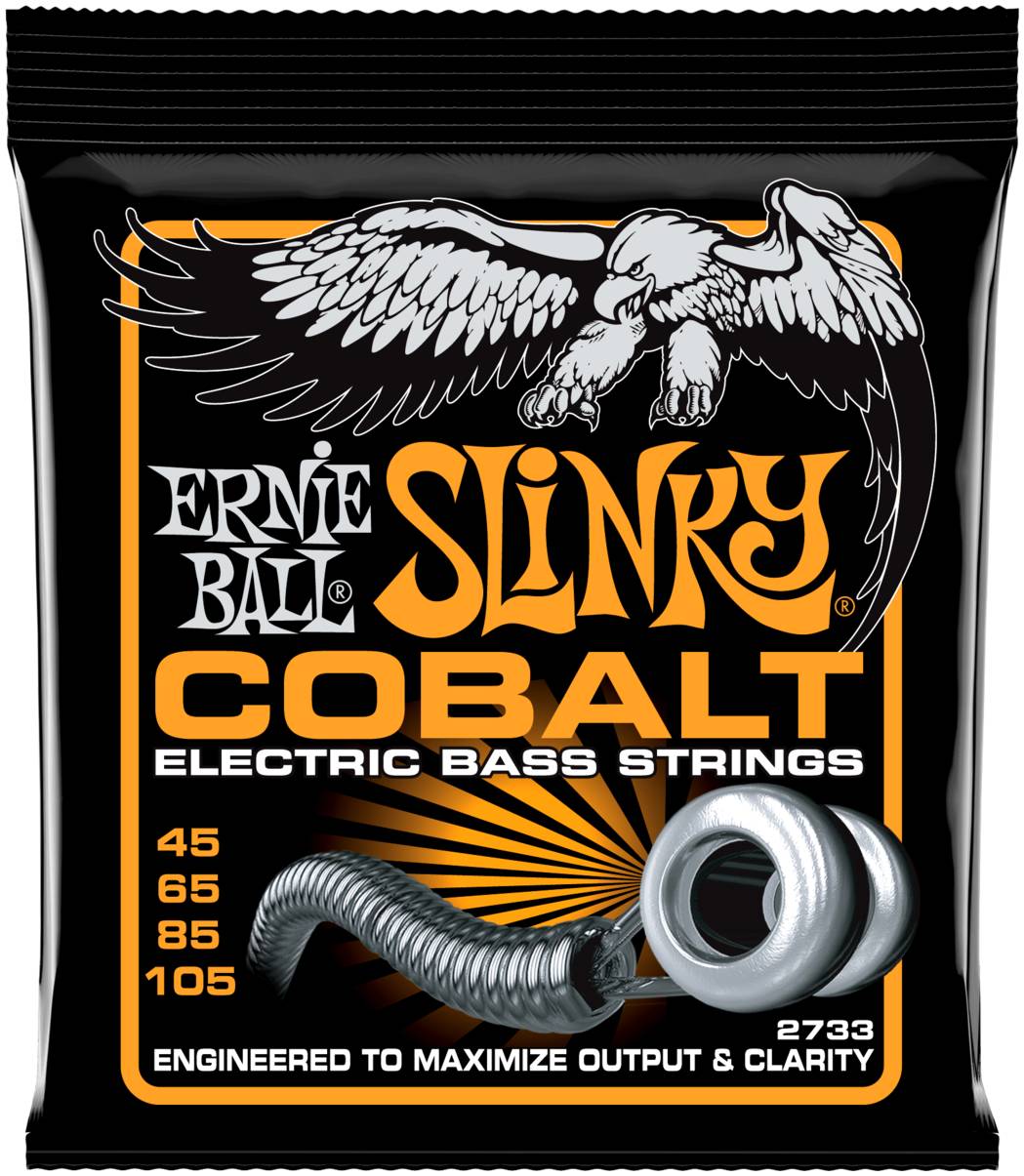 ERNIE BALL 2733 - струны для бас-гитары Cobalt Bass Hybrid Slinky (45-65-85-105)