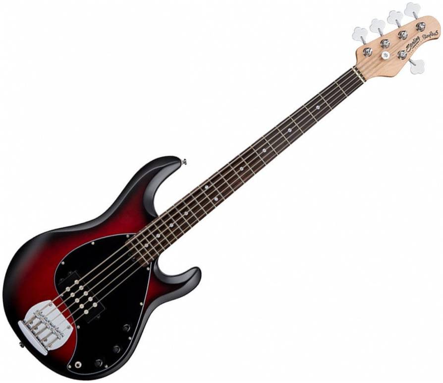 STERLING StingRay5 HH Ruby Red Burst - Бас-гитара 5 струн