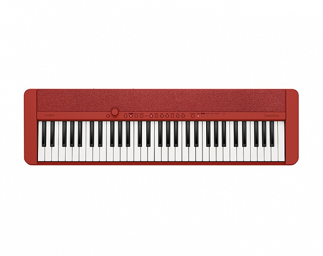 CASIO CT-S1RD Облегченное пианино, комплект с педалью, красный