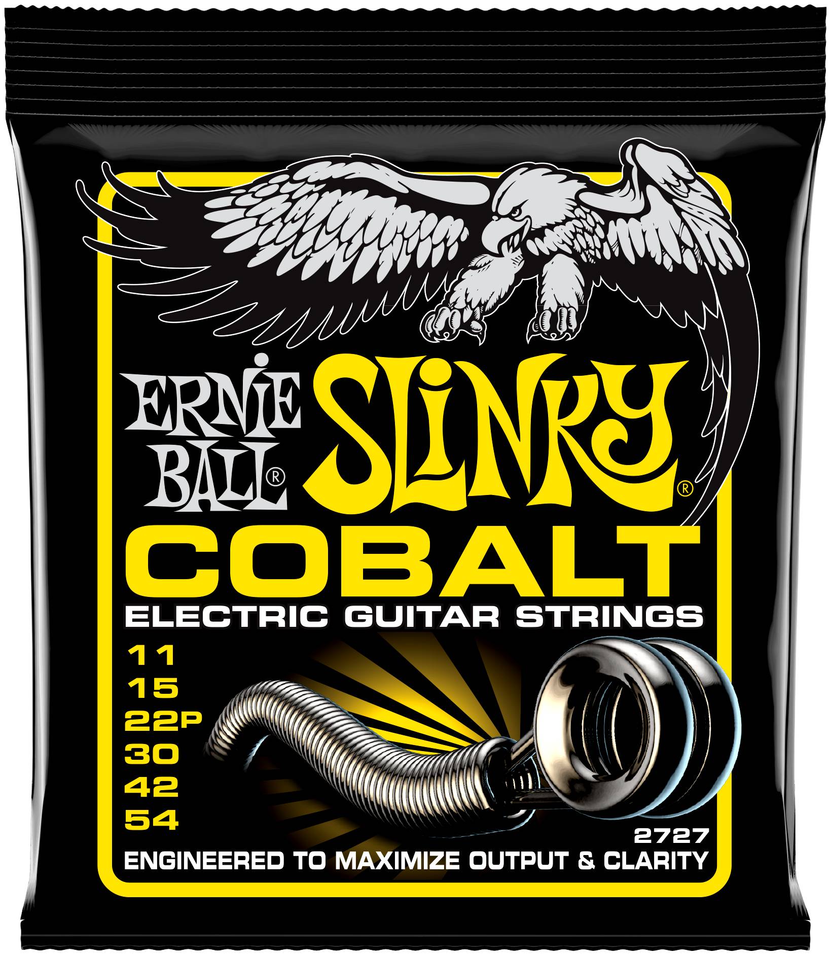 ERNIE BALL 2727 - струны для эл.гитары Cobalt Beefy Slinky (11-15-22p-30-42-54)