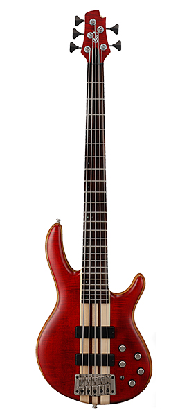 Cort A5-Plus-FMMH-OPBC Artisan Series Бас-гитара 5-струнная, красная.