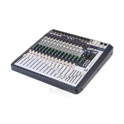 Soundcraft Signature 16 - аналоговый микшерный пульт, 16 вх., 12 x preamps, 2 x dbx Lim., 2 x USB in