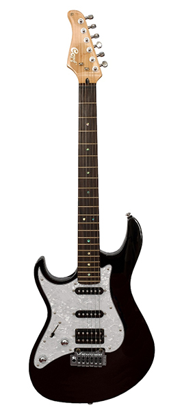 Cort G250-LH-BK G Series Электрогитара леворукая, черная.
