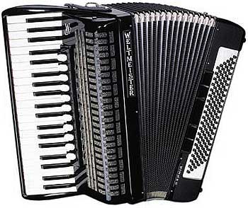 Saphir-IV-120/41-BK Saphir Аккордеон 41/120/IV/11/5, черный, с ремнями и чехлом, Weltmeister