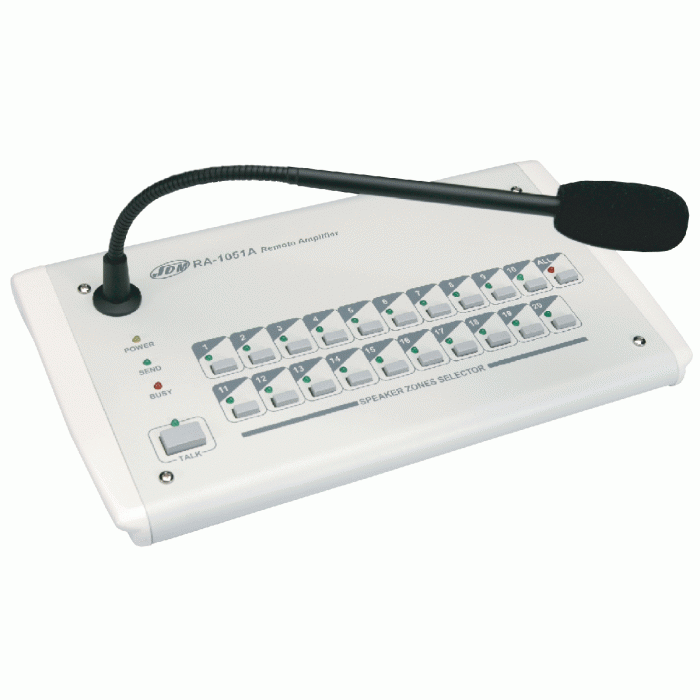 JDM RA-1051A Микрофонная консоль с селектором зон на 20 каналов