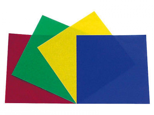 EUROLITE Colour-foil set 24x24, 4 color PAR-64 Набор цветных фильтров - 4 цвета 24x24 cм для PAR-64