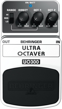 Behringer UO300 - педаль эффектов (октавер) для гитар и бас-гитар, 3-х режимный