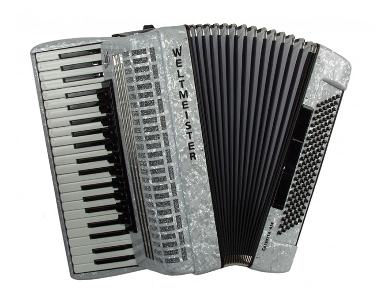 Cassotto414-IV-120/41-WH Cassotta 414 Аккордеон 41/120/IV/11/5, белый, Weltmeister