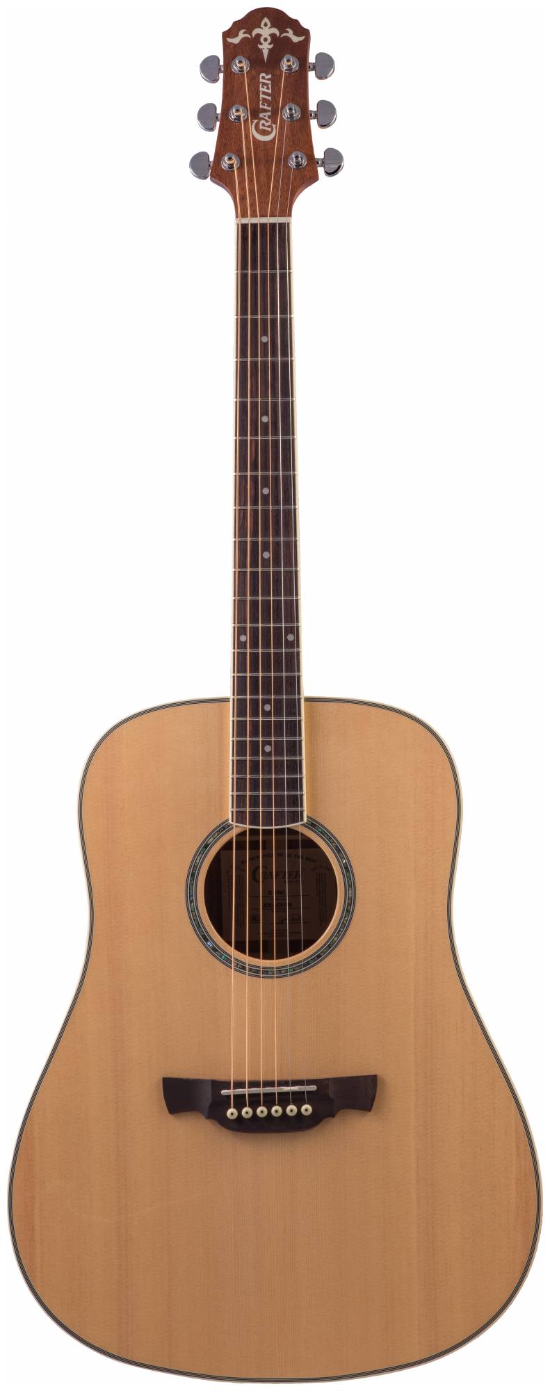 CRAFTER D-8/NС + Чехол - акустическая гитара Дредноут - SolidTop ель, натурал, корпус-красное дерево