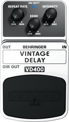 Behringer VD400- Педаль аналоговых эффектов задержки (дилей), стиль "винтаж"