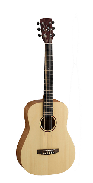 Cort EARTH-MINI-OP Earth Series Акустическая гитара 3/4, цвет натуральный, с чехлом
