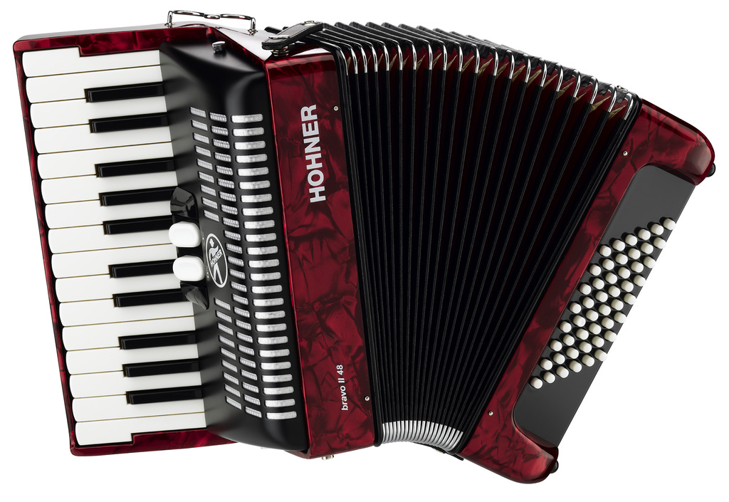 A1653 BRAVO II 48 Red Аккордеон Hohner