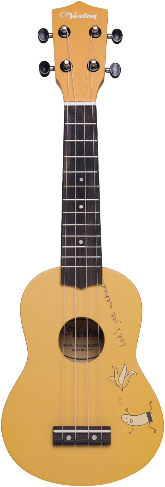 VESTON KUS 25 BANANA - укулеле сопрано, желтая