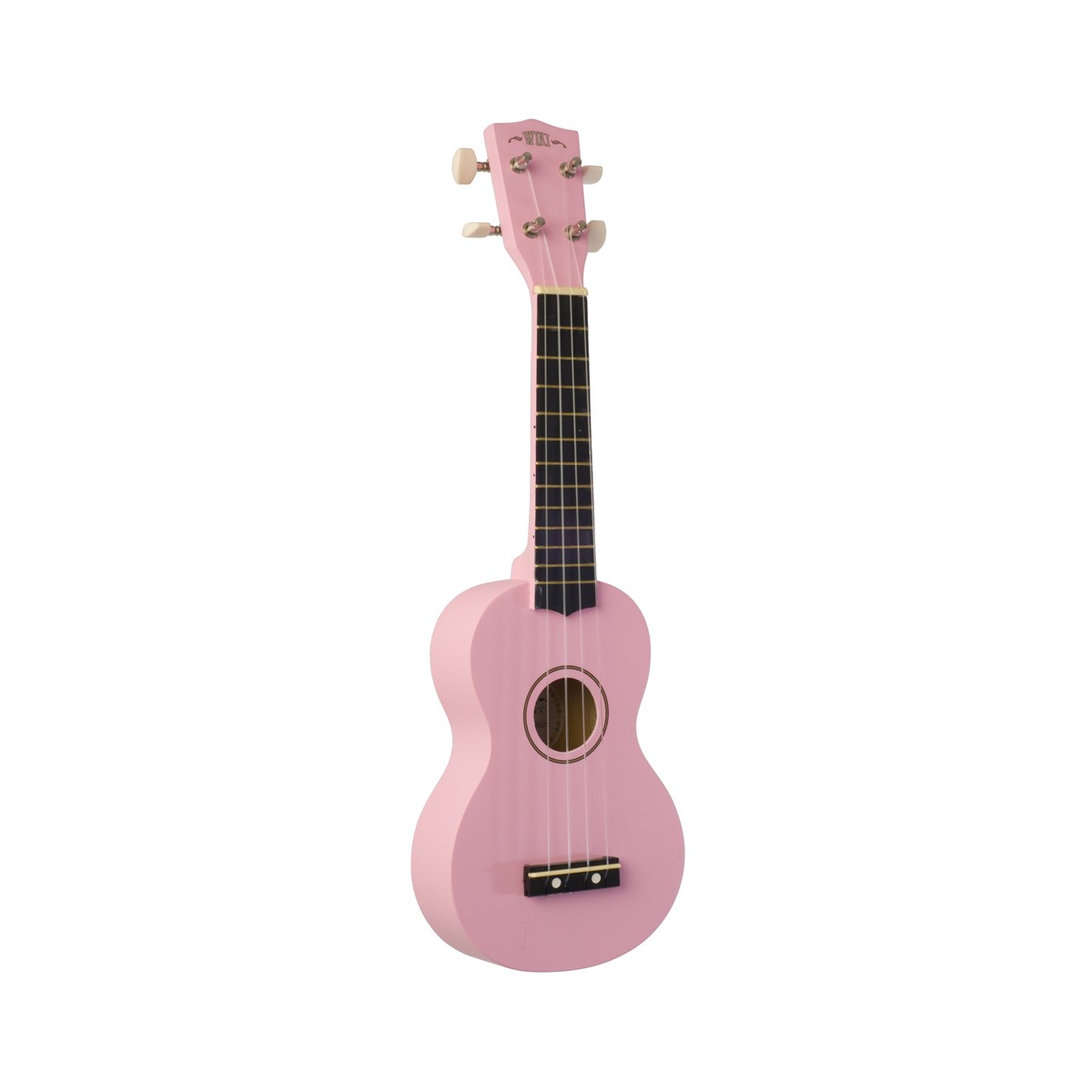 WIKI UK10S PK -  гитара укулеле сопрано, клен, цвет розовый матовый, чехол в комплекте