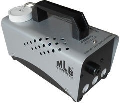 MLB ZL-400B Компактный генератор дыма со светодиодной подсветкой синего цвета. Нагреватель 400Вт,  нагрев 8 минут,  повторный нагрев 50 секунд, подсветка LED 3 x 3Вт, проводной ПДУ, габариты 23x11x11см, вес 1,5кг