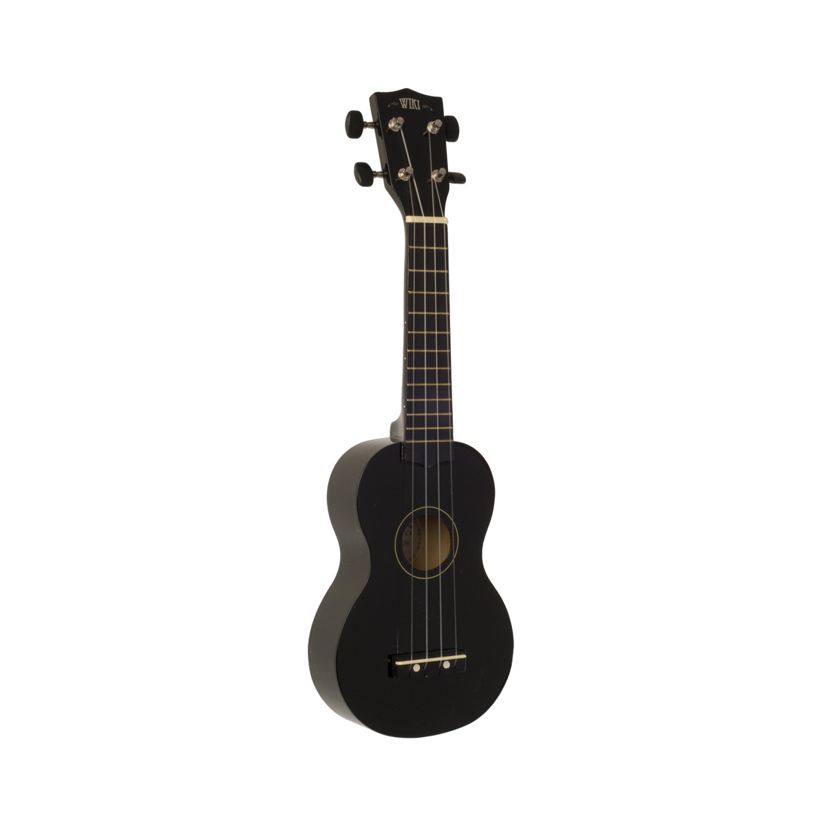 WIKI UK10G BK -  гитара укулеле сопрано, клен, цвет черный глянец, чехол в комплекте