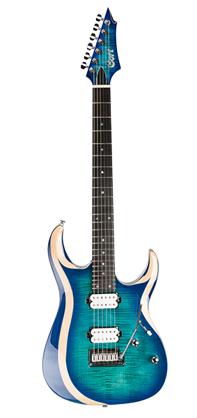 Cort X700-LBB Duality X Series Электрогитара, с чехлом, синяя.