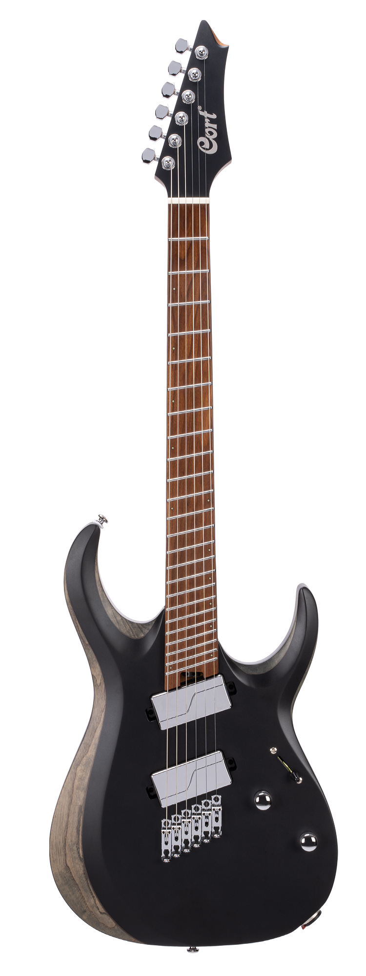 Cort X700-Mutility-BKS X Series Электрогитара, мультимензурная, черная.